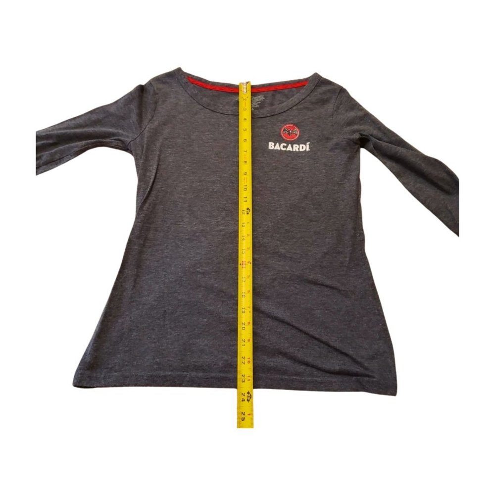 Bacardí Rum Logo 3/4 Sleeve Henley Top Women’s M - Picture 10 of 11